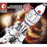 Игровой набор конструктор Sembo Ракета-носитель (Космос), 107032, 444 шт.